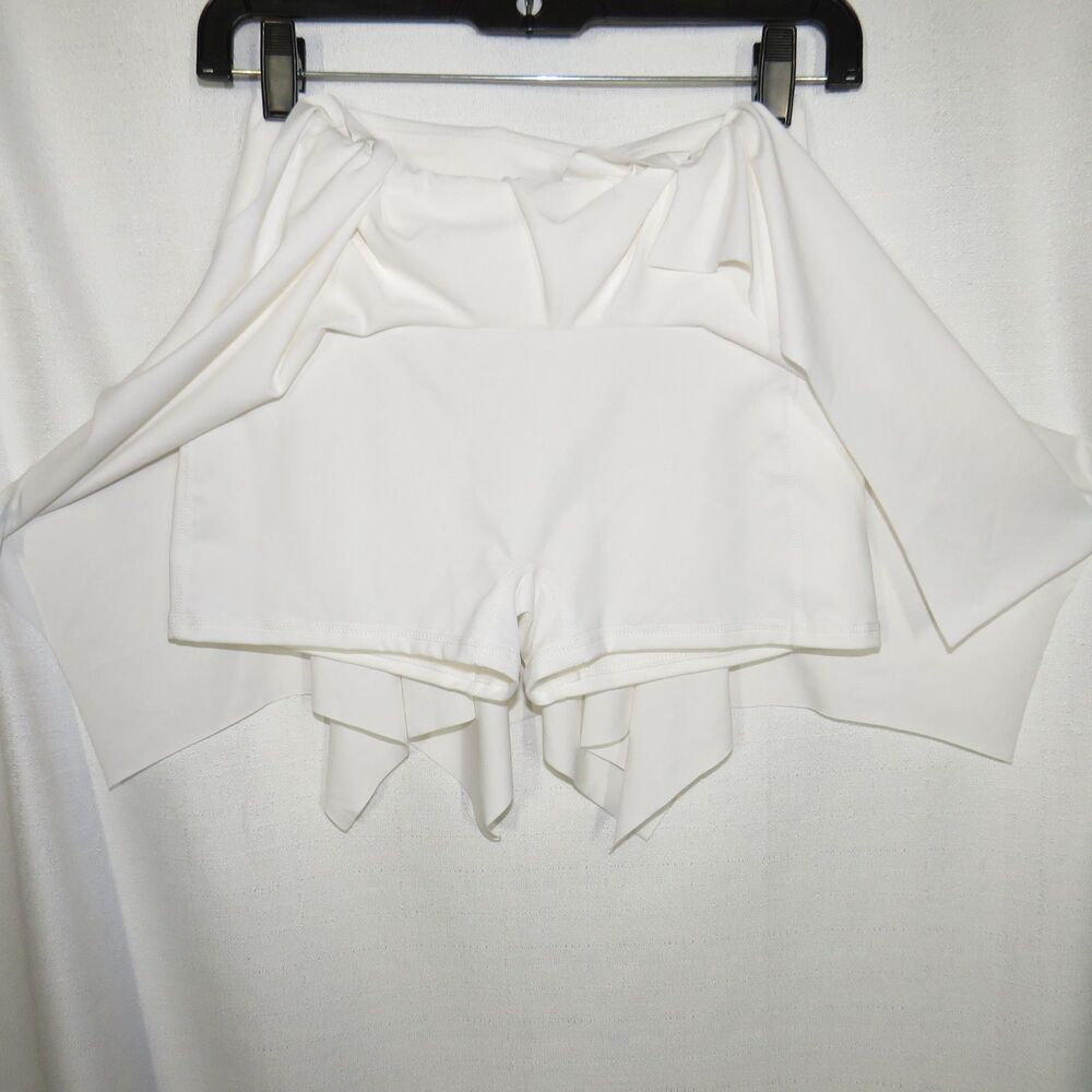 Halara Active Off White Handkerchief Hem Flare Mini Skort Size Small - Picture 5 of 9